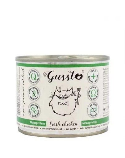 GUSSTO Cat Fresh Chicken CARNE PROASPĂTĂ DE PUI 200 g